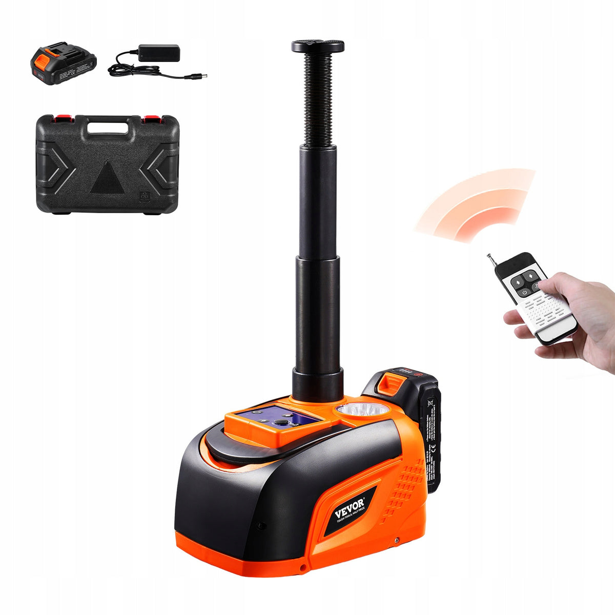 VEVOR ELECTRIC CAR JACK 5T WITH REMOTE CONTROL LED ADJUSTABLE