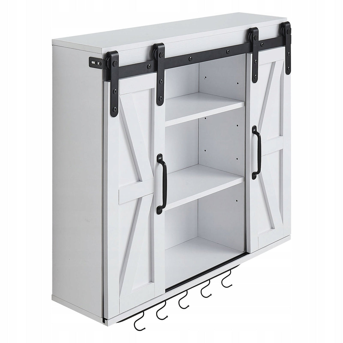 VEVOR Bathroom Cabinet with 2 Sliding Doors and Adjustable Shelves