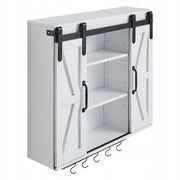 VEVOR Bathroom Cabinet with 2 Sliding Doors and Adjustable Shelves