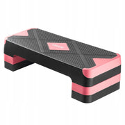 VEVOR AEROBIC STEPPER ADJUSTABLE 3 LEVELS NON-SLIP RED