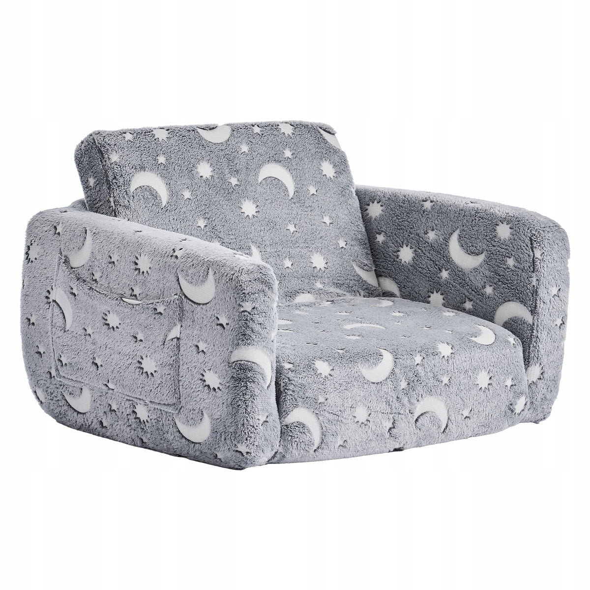 VEVOR FOLDABLE CHILDREN'S SOFA CHILD'S ARMCHAIR SPONGE FABRIC GLOWING