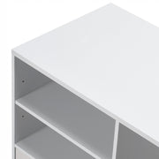STRONG WOODEN FILING CABINET VEVOR 2 DRAWERS MOBILE OFFICE WHITE