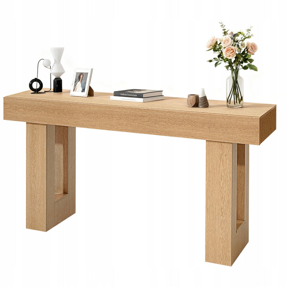 VEVOR Console Coffee Table 160x35x85 cm Rustic Solid Wood
