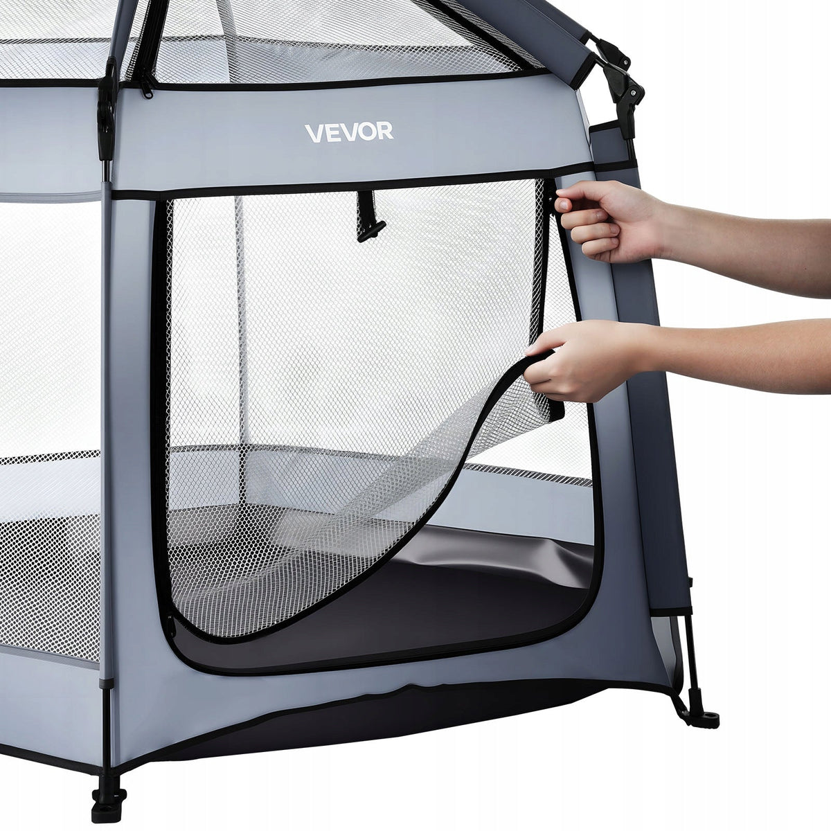 VEVOR PROFESSIONAL BABY PLAYPEN 150X150X106 CM WITH CANOPY