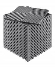 VEVOR MODULAR DRAINAGE MAT 24 PCS 15.7X15.7 INCH PP NON-SLIP