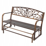 VEVOR GARDEN BENCH 127 CM STRONG LOAD CAPACITY 250 KG SOLID METAL BENCH