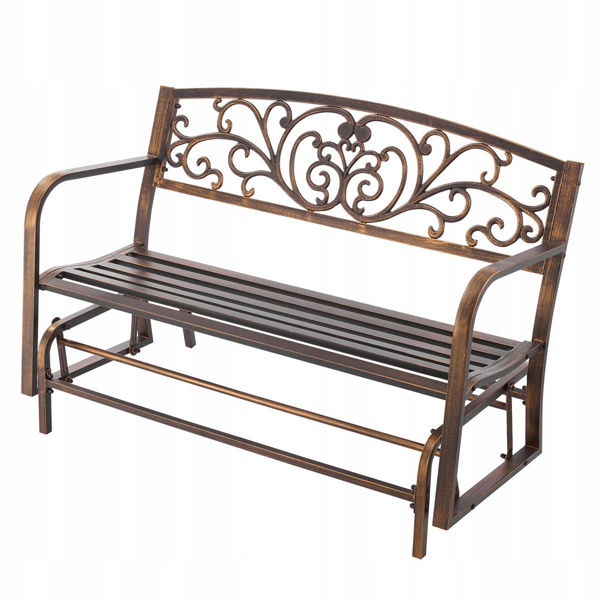 VEVOR GARDEN BENCH 127 CM STRONG LOAD CAPACITY 250 KG SOLID METAL BENCH