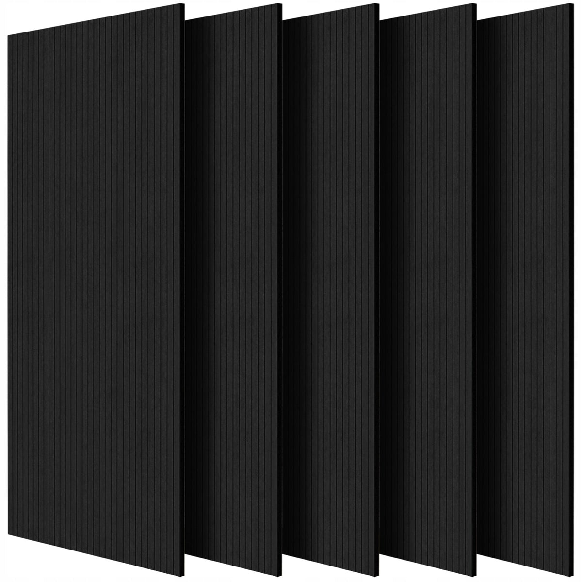 VEVOR 5-PACK SELF-ADHESIVE ACOUSTIC PANELS 1200X600X10MM BLACK