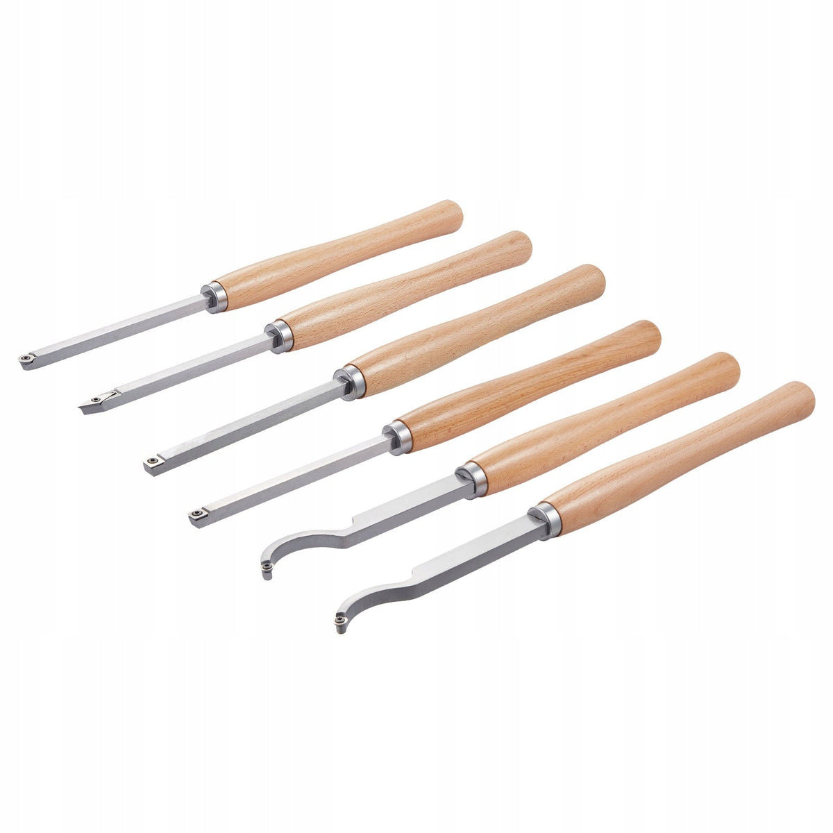 VEVOR WOOD LATHE CHISEL SET 6-PIECE HEAVY-DUTY CARBIDE