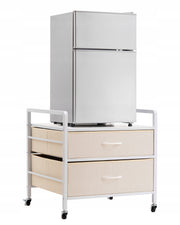 VEVOR MINI REFRIGERATOR STAND ON WHEELS 80 KG STRONG WITH HANDLE AND DRAWERS