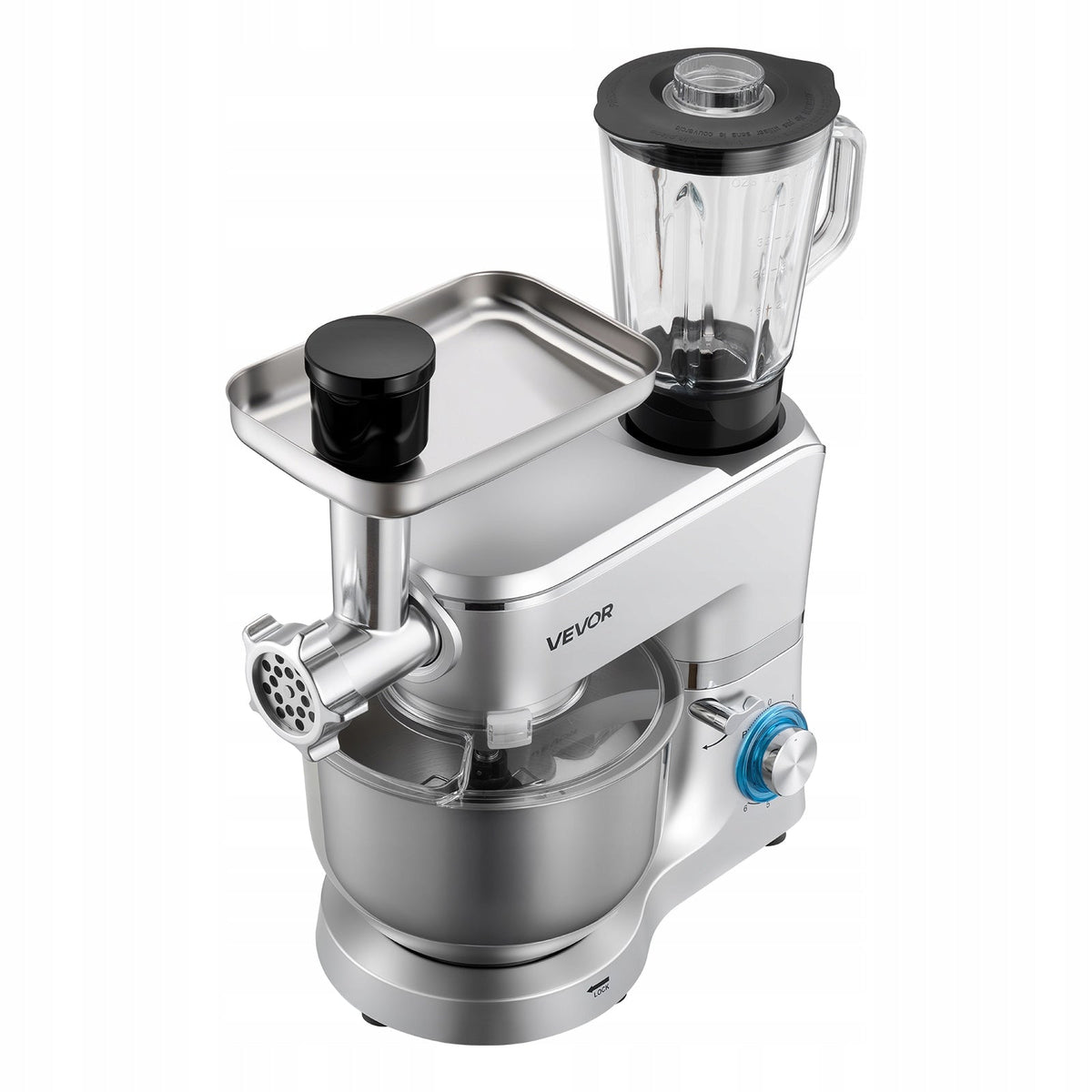 VEVOR 1500W 6L STAINLESS STEEL MULTIFUNCTIONAL ELECTRIC KITCHEN ROBOT POWERFUL