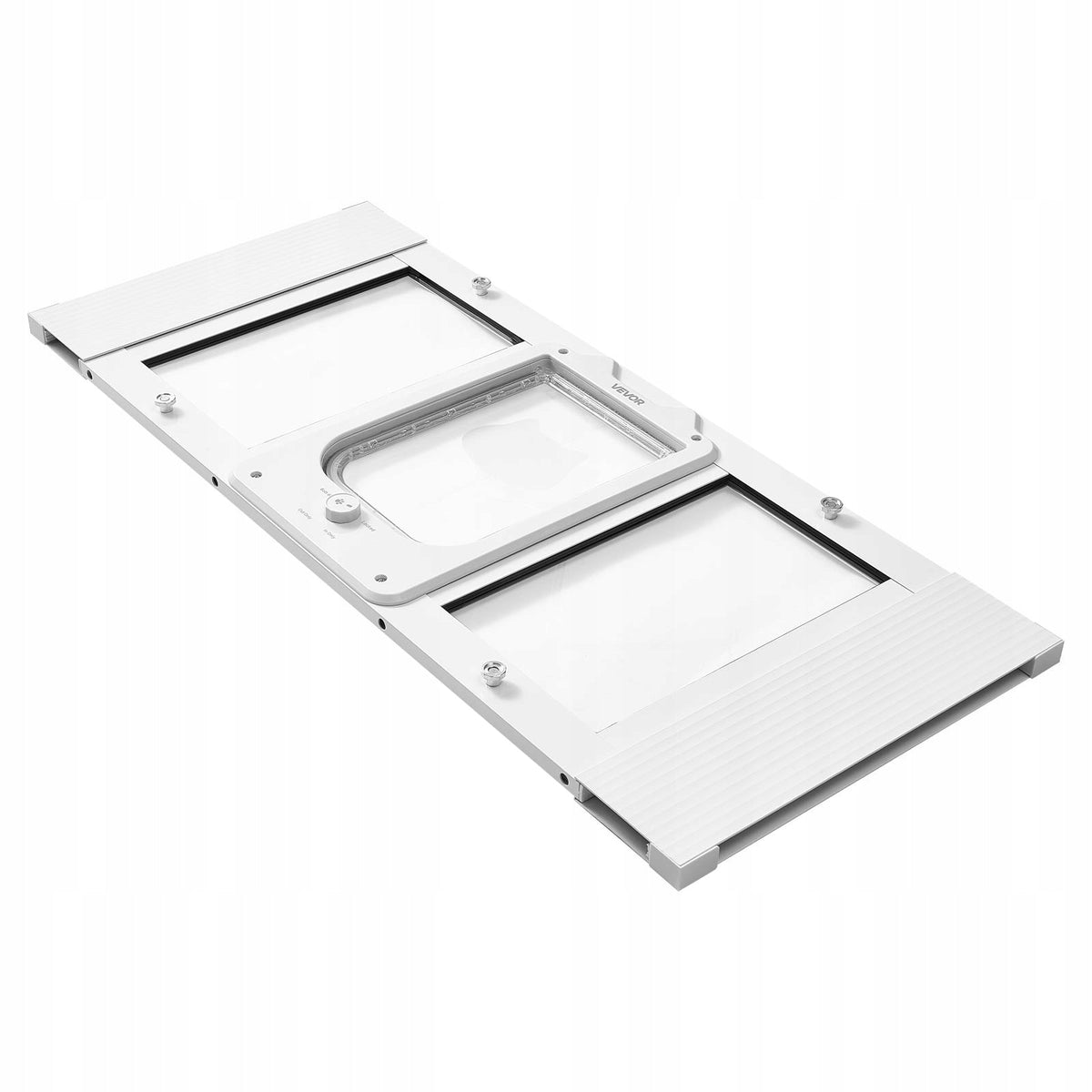 VEVOR CAT FLAP ADJUSTABLE 787-914 MM ALUMINIUM 4-WAY LOCKING