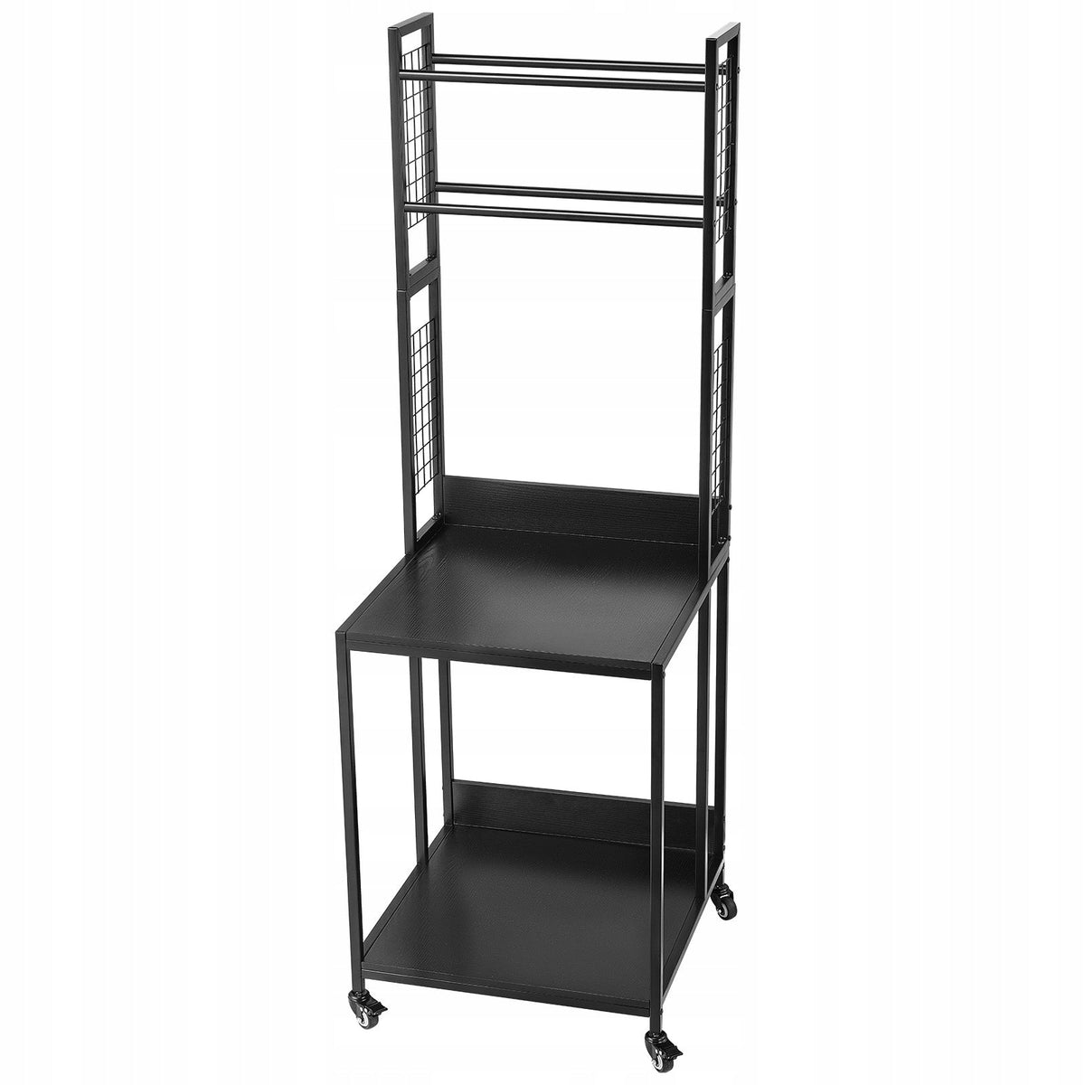 VEVOR MOBILE 4-TIER FILAMENT RACK BLACK STRONG STEEL