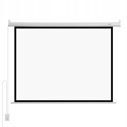 VEVOR 72 INCH 4:3 1080 HD MOTORIZED PROJECTOR SCREEN WITH REMOTE