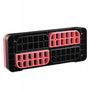 VEVOR AEROBIC STEPPER ADJUSTABLE 3 LEVELS NON-SLIP RED