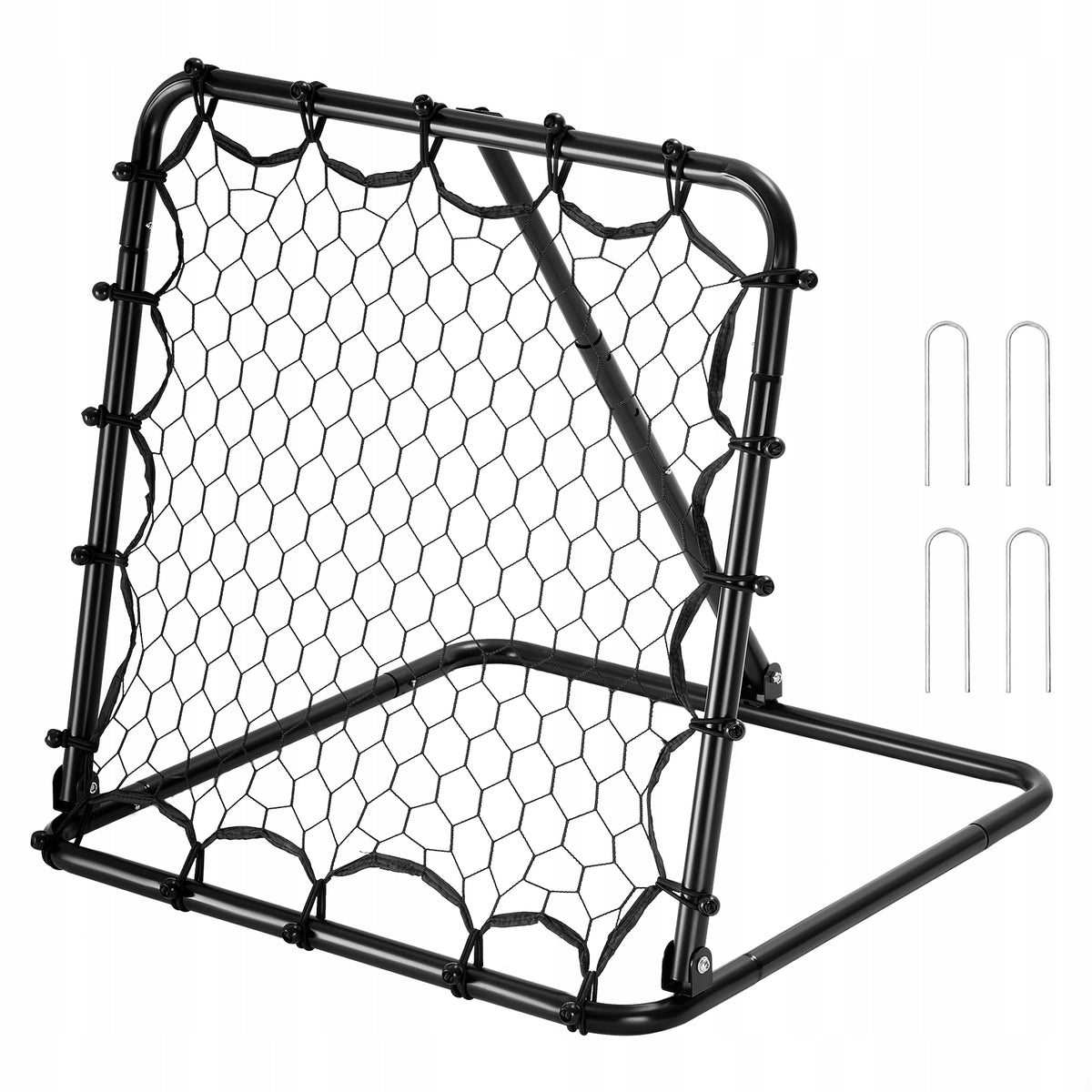 VEVOR SOCCER REBOUNDER NET 34X34 CM PORTABLE ADJUSTABLE ANGLE