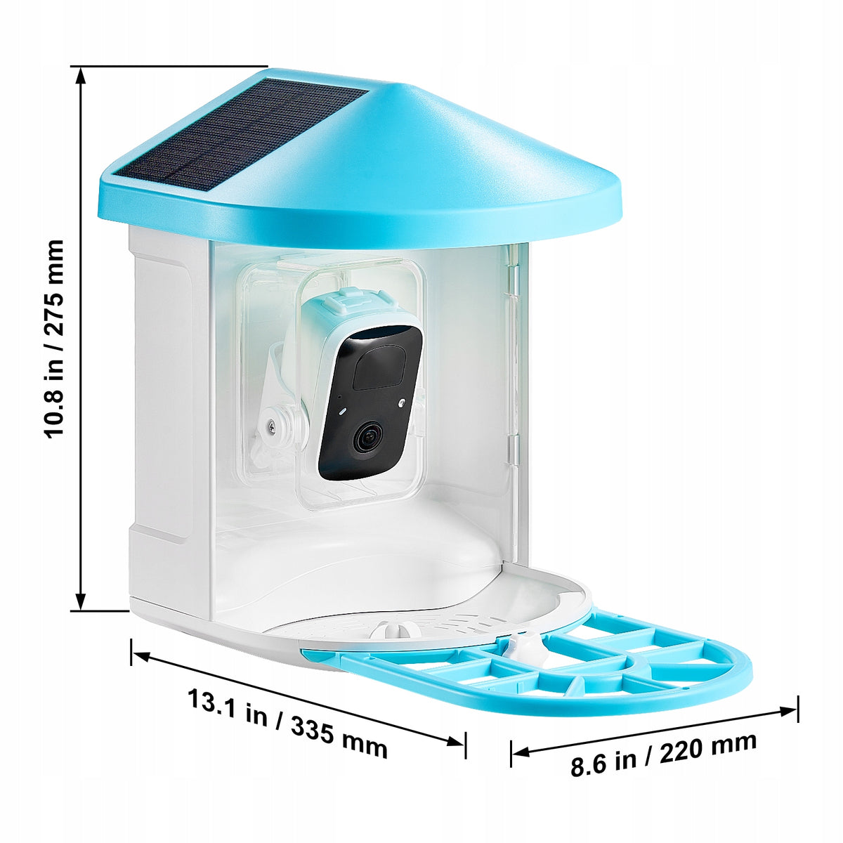VEVOR SMART BIRD FEEDER WITH 2K HD CAMERA AI RECOGNITION