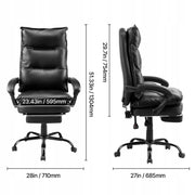VEVOR PREMIUM SWIVEL OFFICE CHAIR WITH HIGH BACK AND FOOTREST