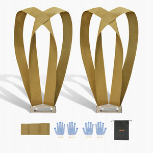 PROFESSIONAL VEVOR LIFTING STRAPS 453.6 KG CAPACITY WITH GLOVES AND BAG