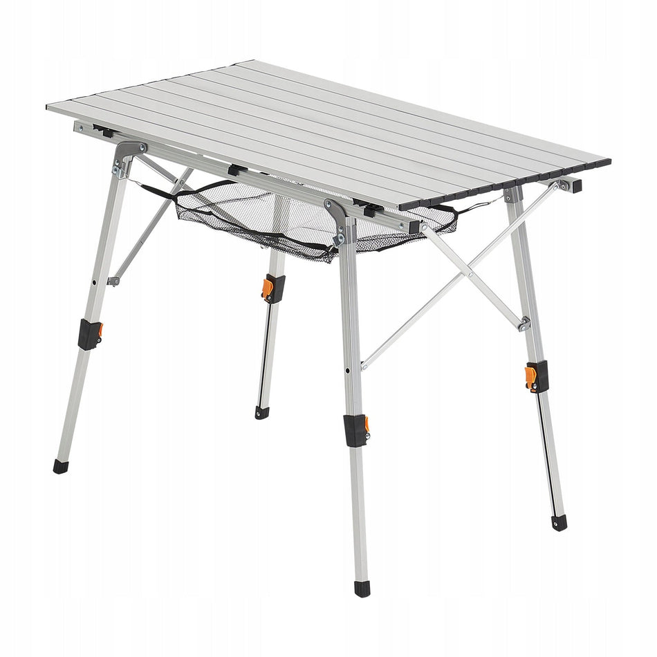VEVOR FOLDING BUFFET TABLE 90 CM PORTABLE LIGHTWEIGHT ALUMINUM ADJUSTABLE