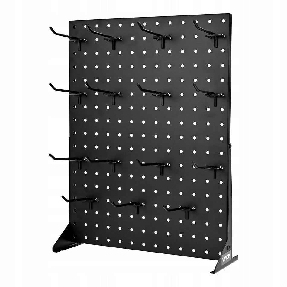 VEVOR PEGBOARD DISPLAY STAND 440X330X114 MM WITH 15 HOOKS, STURDY