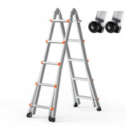 VEVOR TELESCOPIC LADDER A-FRAME 5.1M ALUMINUM COMPACT STRONG 150KG