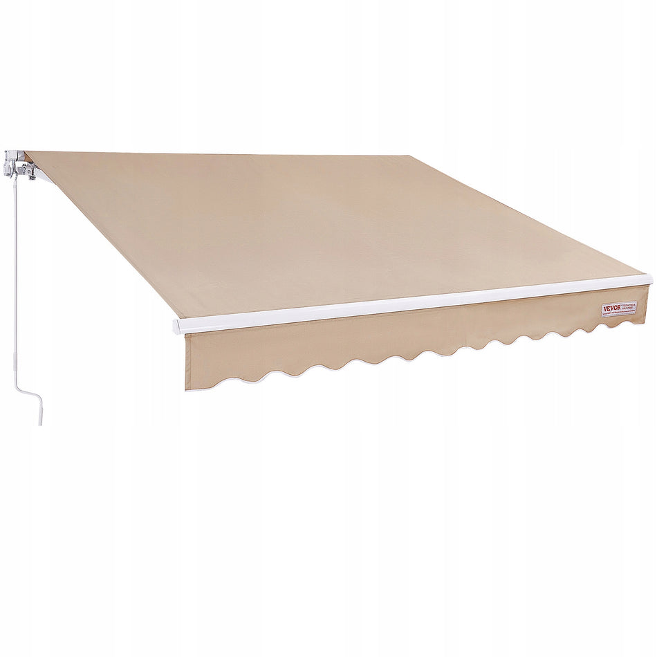 VEVOR MANUAL RETRACTABLE AWNING 304X244 CM PREMIUM SUNSHADE