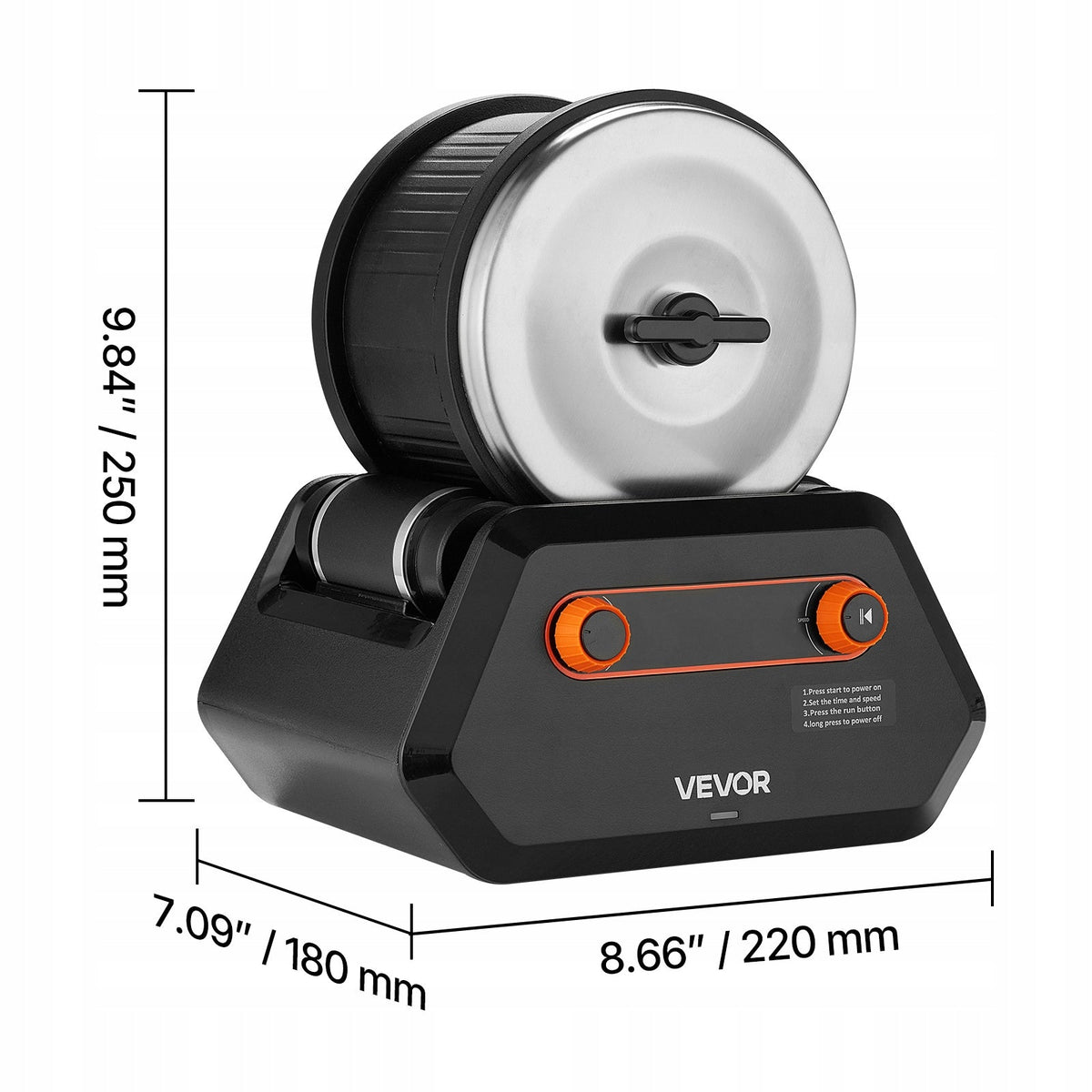 VEVOR PROFESSIONAL ELECTRIC STONE POLISHER 4 SPEEDS 1.36 KG