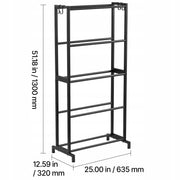 PROFESSIONAL FILAMENT STORAGE RACK 5 LEVELS VEVOR BLACK