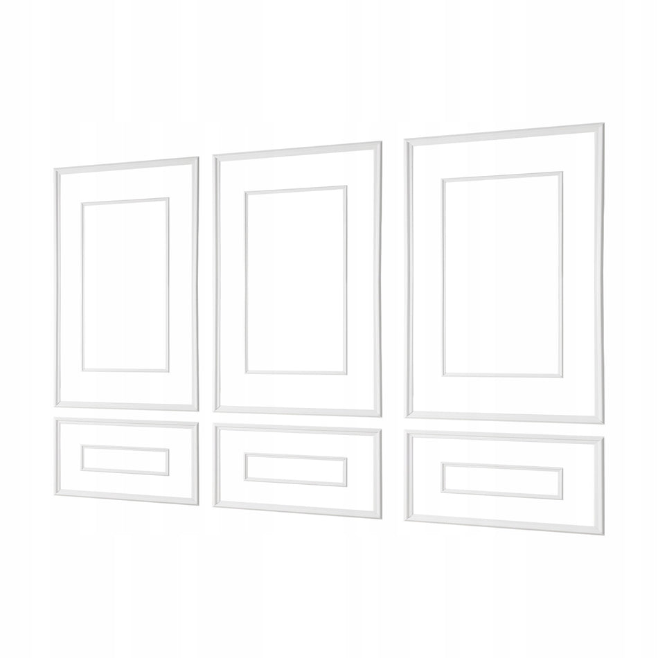 VEVOR 3-PIECE WALL TRIM KIT POLYSTYRENE WHITE EASY INSTALLATION