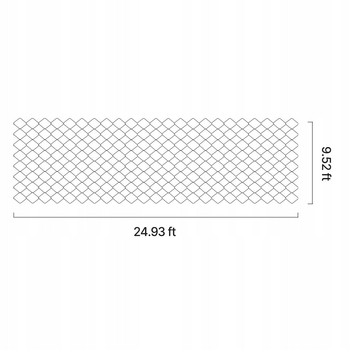 VEVOR GRAVEL GRID 75 MM LAWN GRATE 7600X2900 MM STRONG AND DURABLE