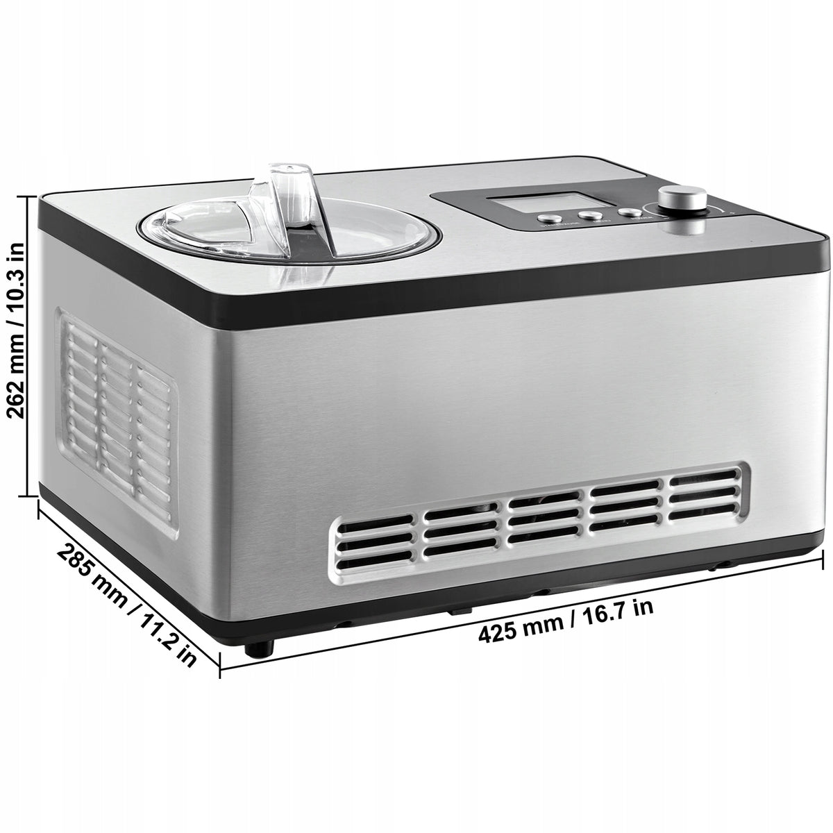 VEVOR PROFESSIONAL ICE CREAM MAKER 2L 180W COMPRESSOR AUTOMATIC