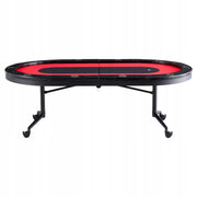 VEVOR PROFESSIONAL FOLDING POKER TABLE 2290X1220X800 MM FOR 10 PLAYERS