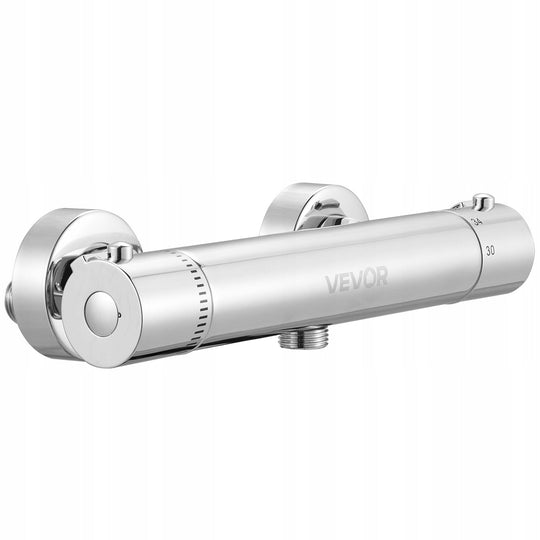 VEVOR SHOWER FAUCET WITH THERMOSTAT AND 38 C LOCK STRONG BRASS CHROME