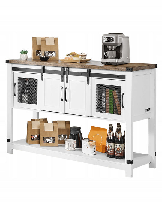 VEVOR FARMHOUSE COFFEE BAR 120X39.8X83 CM 4-TIER STURDY FURNITURE