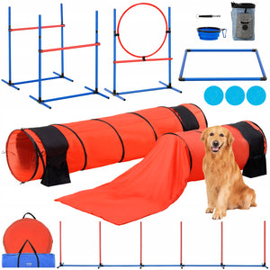 VEVOR Professional Dog Agility Training Kit 7 Elements PVC
