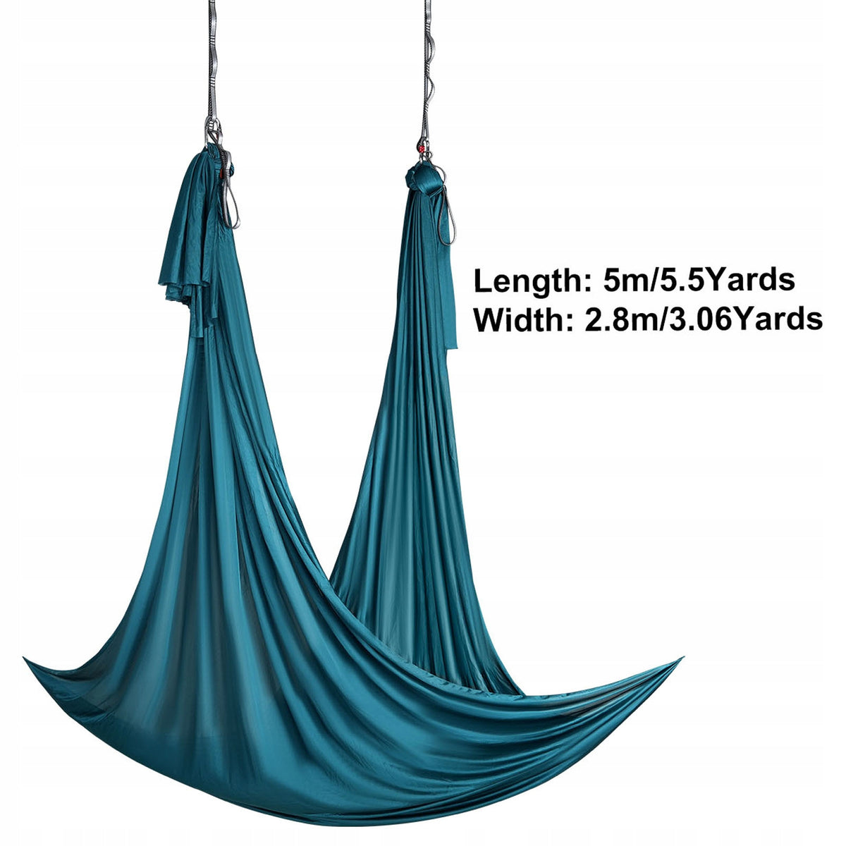 VEVOR 5 X 2.8M GREEN STRONG PREMIUM AERIAL YOGA HAMMOCK SET