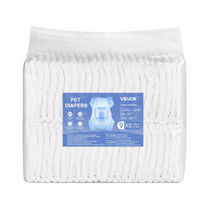 VEVOR DISPOSABLE DOG DIAPERS XS 9-16 INCHES 96 COUNT SUPER ABSORBENT