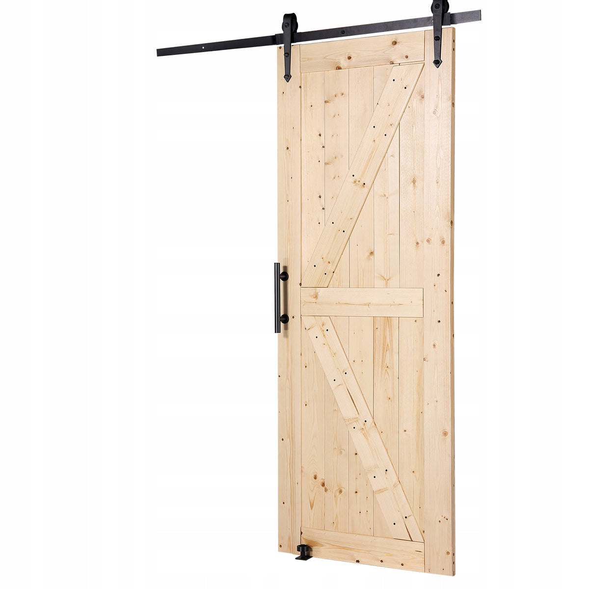 VEVOR 762X2133MM WOODEN SLIDING DOOR HARDWARE KIT PROFESSIONAL