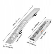 VEVOR 2-PIECE ALUMINUM RAMPS HEAVY DUTY LOADING RAMP 1000 LBS CAPACITY