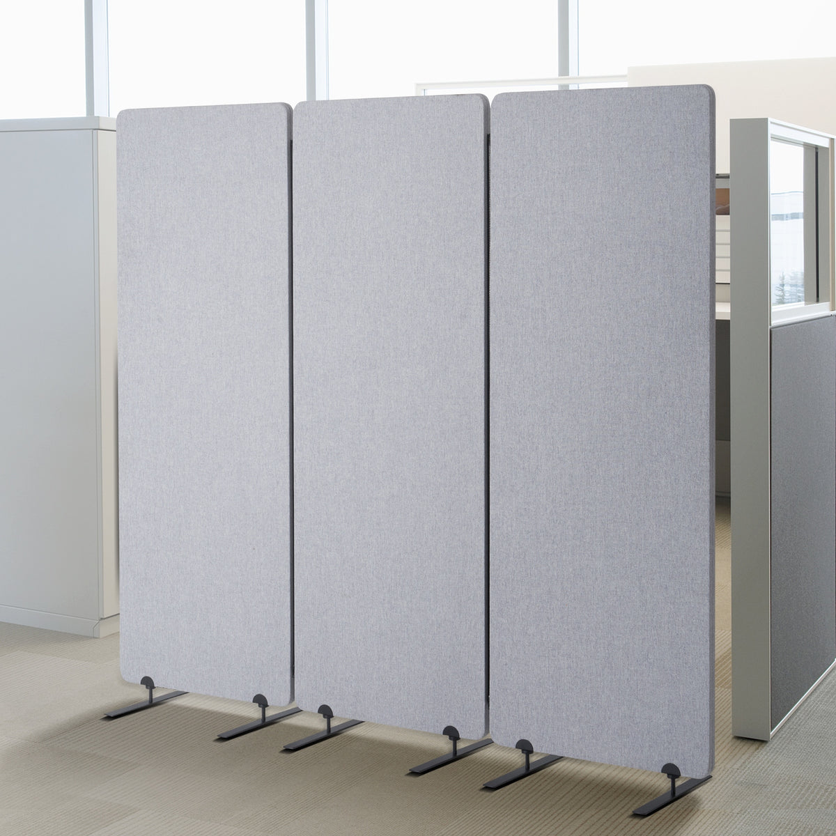 VEVOR 3-PANEL SOUNDPROOF FOLDING ROOM DIVIDER 1840X350X1655MM