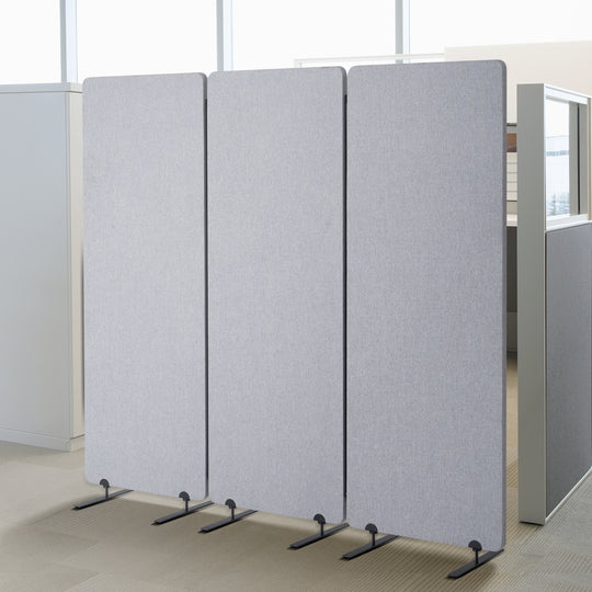 VEVOR 3-PANEL SOUNDPROOF FOLDING ROOM DIVIDER 1840X350X1655MM