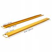 VEVOR FORKLIFT FORK EXTENSIONS 244 CM 1 PAIR STRONG STEEL