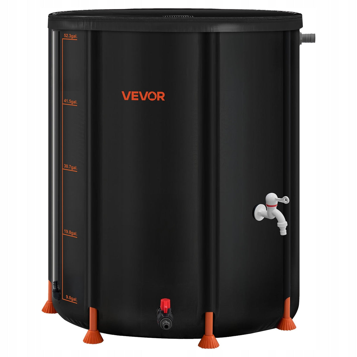 VEVOR FOLDABLE RAIN BARREL 201L PVC 1000D STABLE PORTABLE