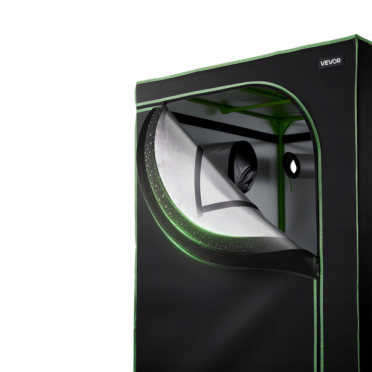 VEVOR PROFESSIONAL GROW TENT 100X100X200 CM 600D MYLAR GROWBOX