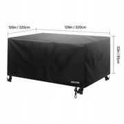 VEVOR OXFORD 420D WATERPROOF LARGE 320X320X81CM GARDEN FURNITURE COVER