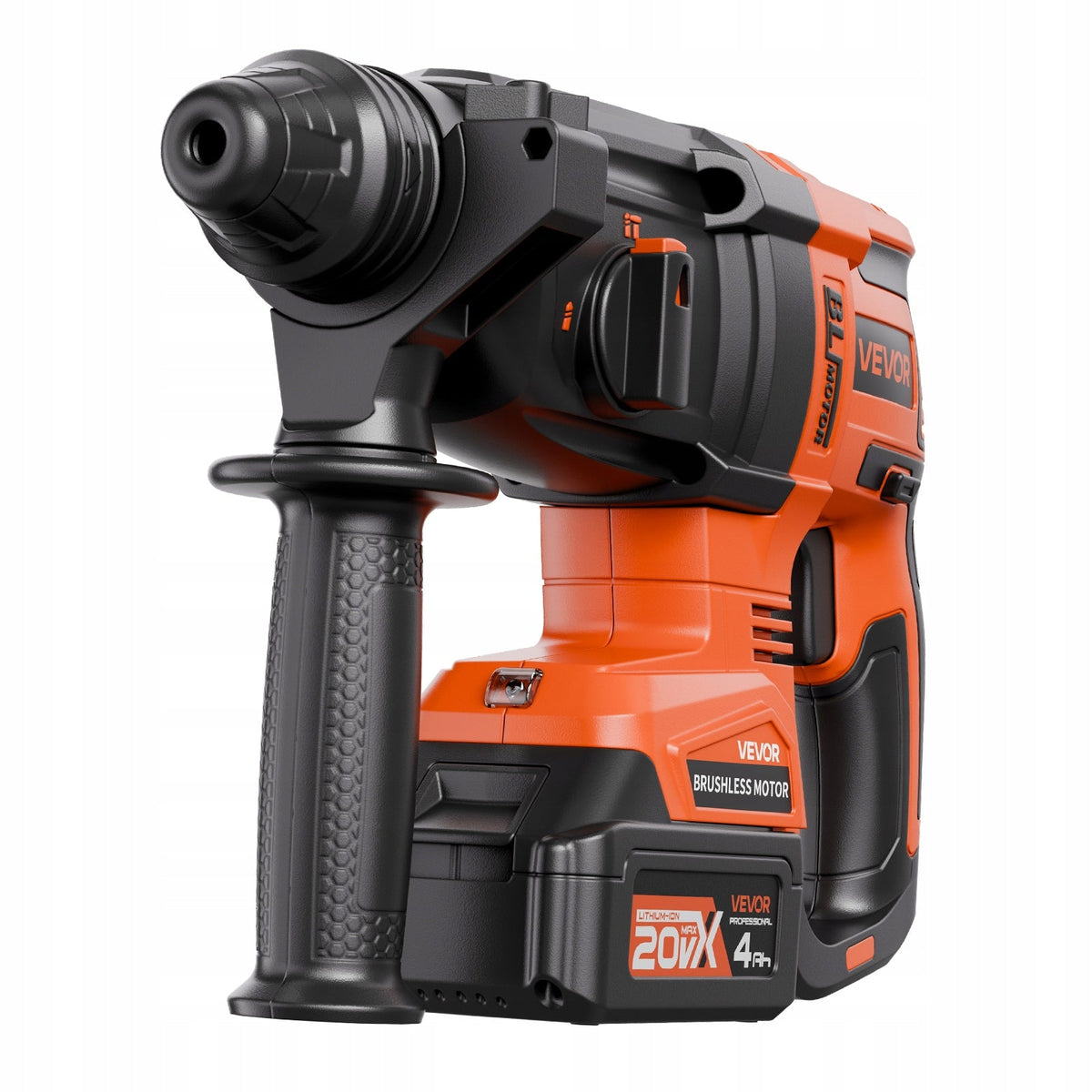 VEVOR 20V BRUSHLESS ROTARY HAMMER DRILL 4AH SDS PLUS POWERFUL