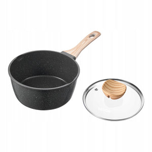 VEVOR 2.37L NON-STICK SAUCEPAN WITH GLASS LID