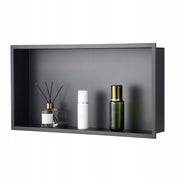 VEVOR SHOWER NICHE 10X33X63 CM STAINLESS STEEL WATERPROOF BLACK