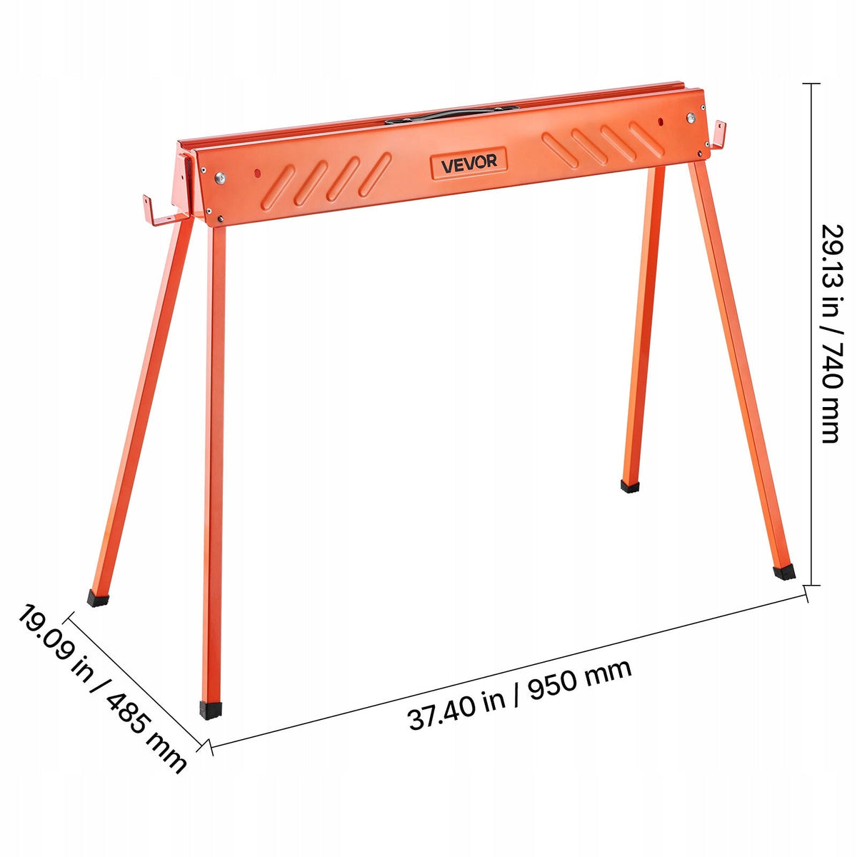 VEVOR TRESTLE WORK TABLES 2 PCS SAWHORSE 300 KG FOLDING